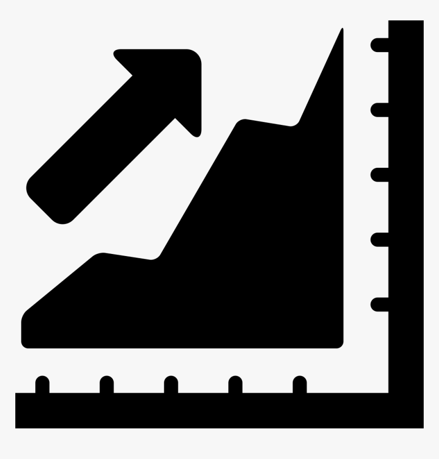 Progress Growth With Rising Arrow - Icono Crecimiento Ventas Png, Transparent Png