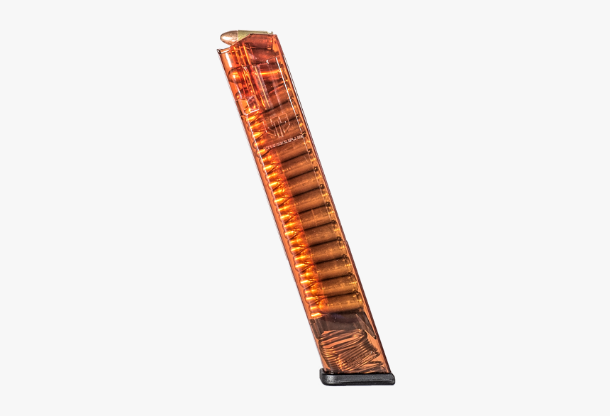 Translucent Glock 18 Mag Orange - Glock 43 Ets Red Magazine, HD Png Download