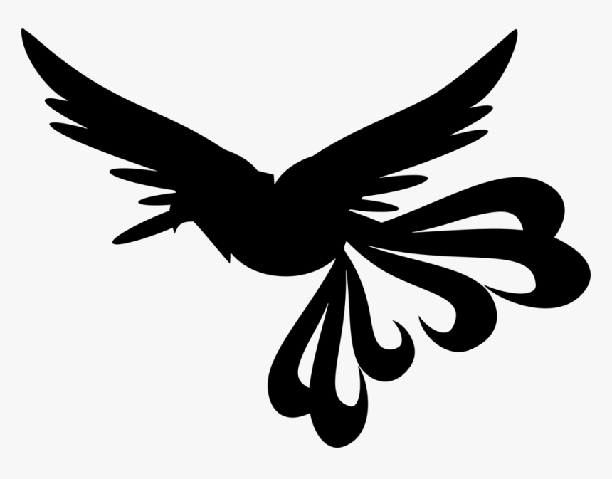 Butterfly,visual Arts,feather - Phoenix Silhouette Png, Transparent Png