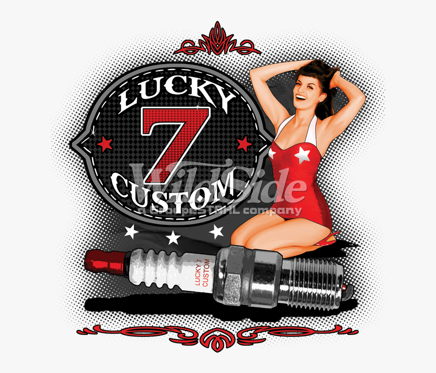 Lucky 7 Custom - T-shirt, HD Png Download