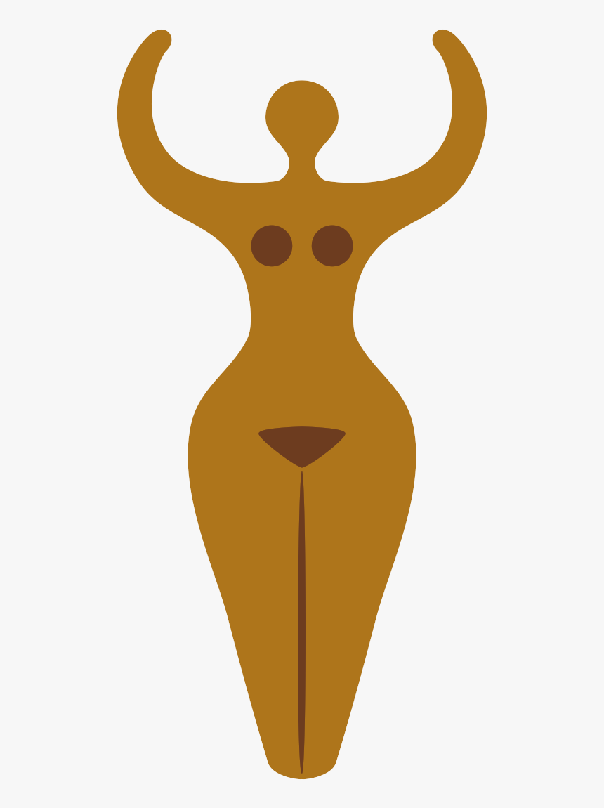 Goddess Pin5 Goldbrown - Cartoon, HD Png Download