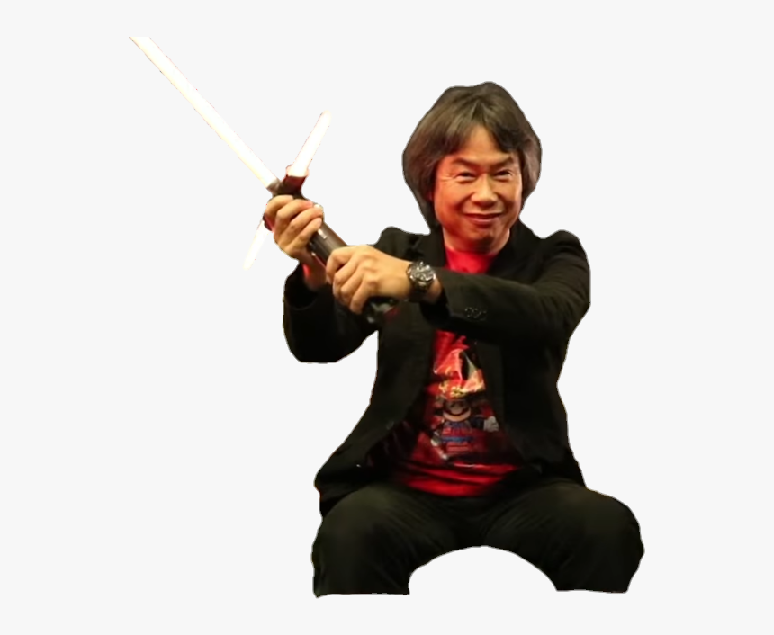 Transparent Miyamoto Png - Shigeru Miyamoto Lightsaber, Png Download