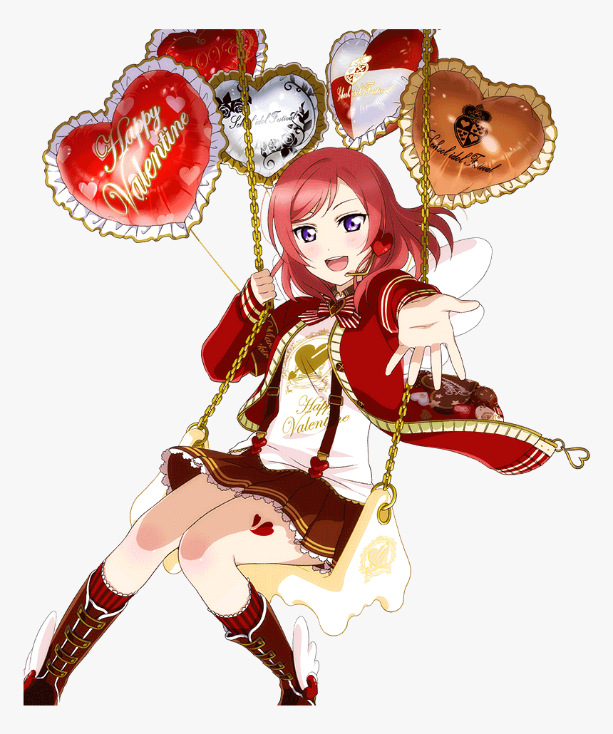Valentine Transparent Love Live - Love Live Maki Valentine, HD Png Download