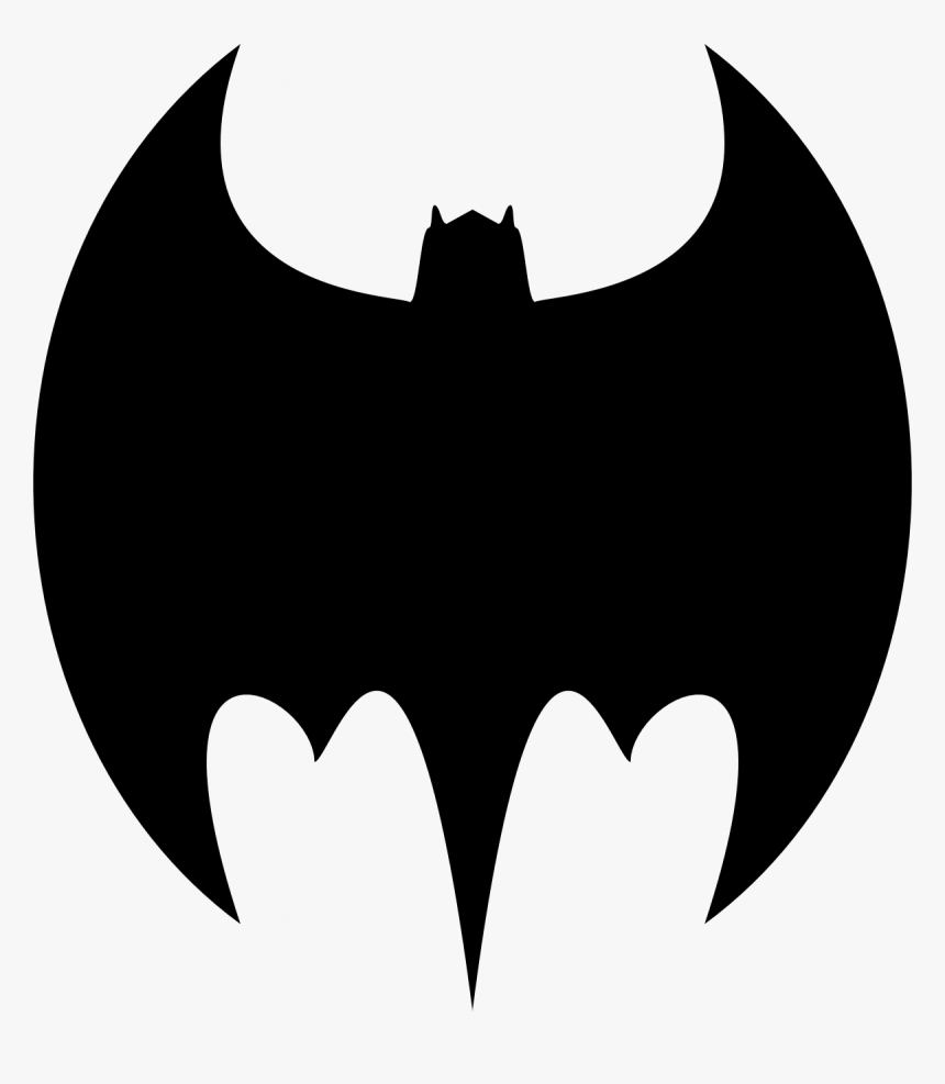 The Updated Logo From The 60s Comic Run Resembles A - Original Batman Logo, HD Png Download