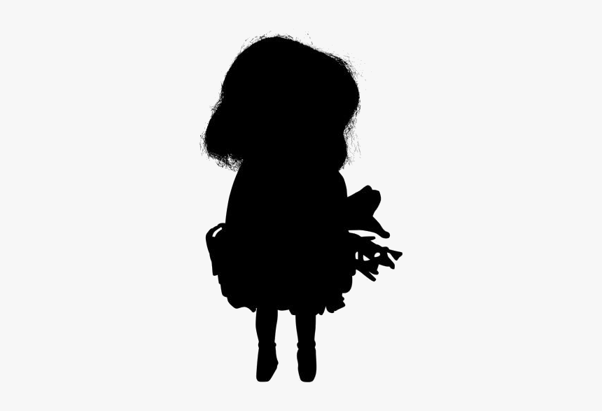 Transparent Vintage Girl Hula Doll Art - Silhouette, HD Png Download