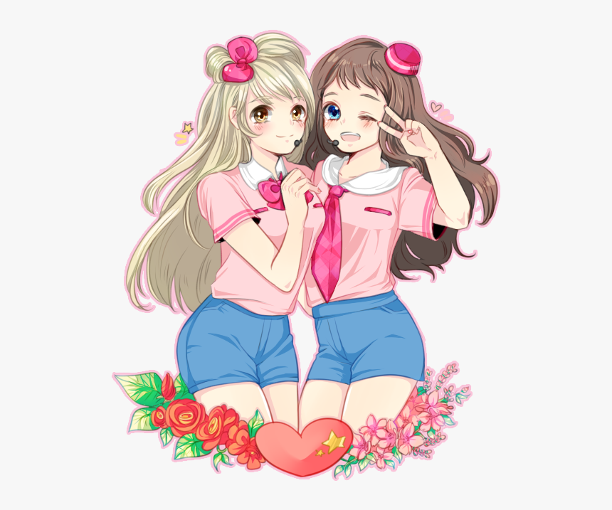 Minami Kotori And Shindou Ai Drawn By Keomi Syeon - Cartoon, HD Png Download