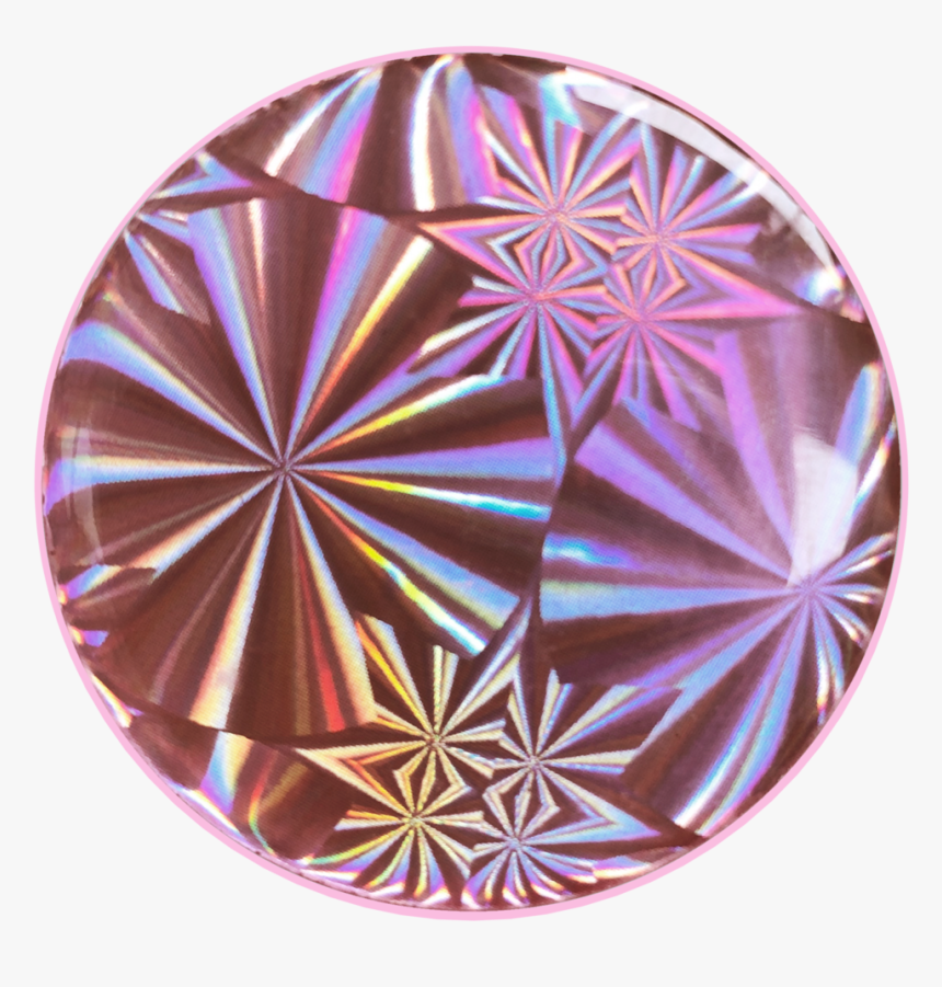 Pink Stars Hologram - Circle, HD Png Download