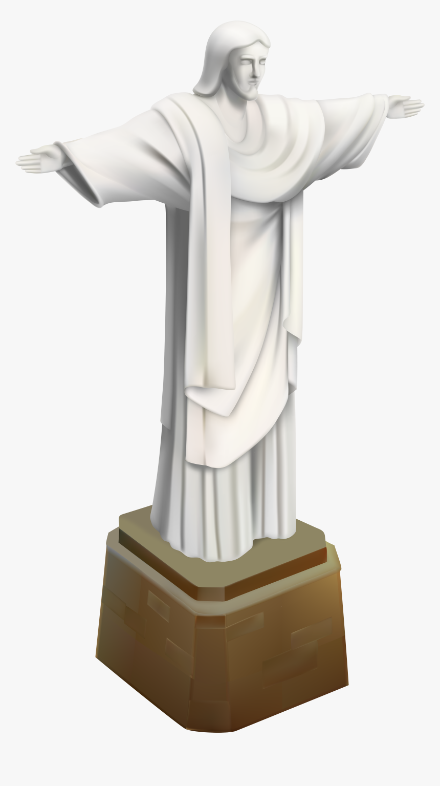 Brazil Christ The Redeemer Statue Png Clip Art - Christ The Redeemer Statue Png, Transparent Png