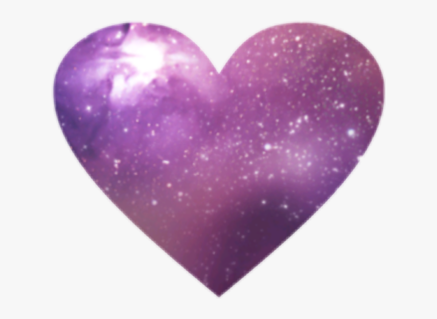 #purple #heart #galaxy #hearts #cute #pink 💕 - Purple Galaxy Hearts, HD Png Download