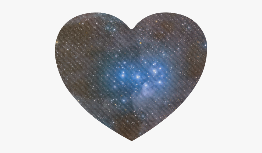 Space And Galaxy Heart-shaped Mousepad - Heart, HD Png Download