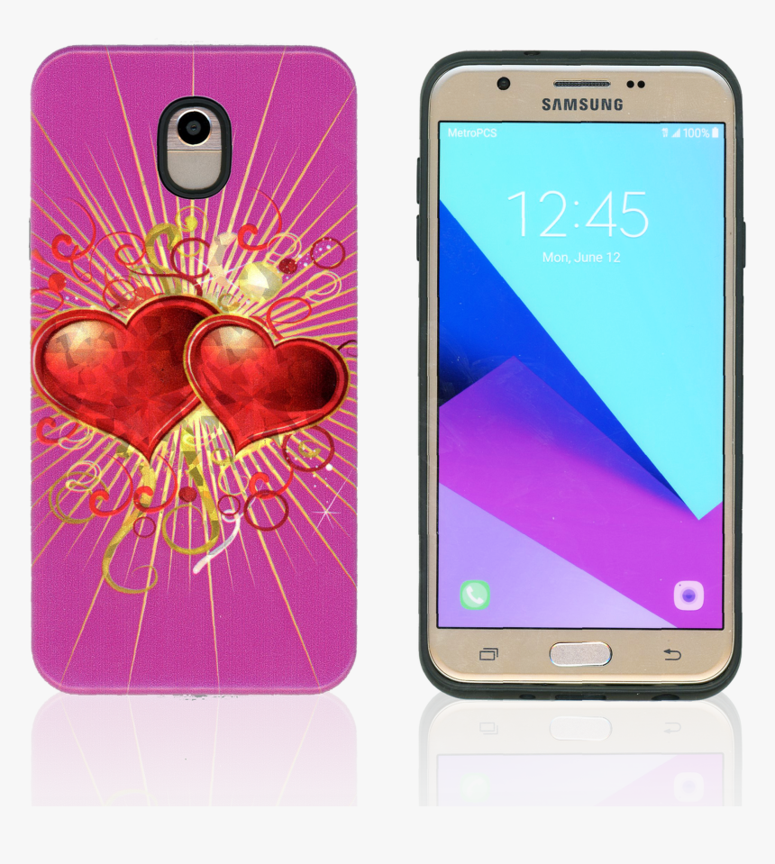 Samsung Galaxy J7 Mm Fancy Design Heart, HD Png Download