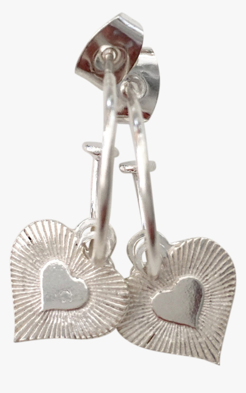 Earring Pipa Galaxy Heart - Silver, HD Png Download
