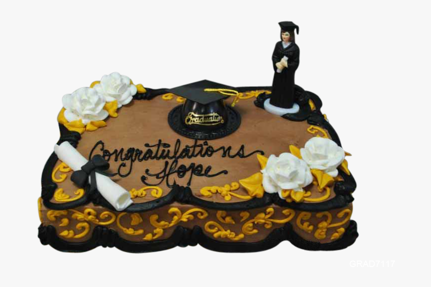 Birthday Cake With Graduation Cap, HD Png Download