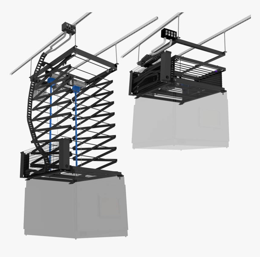 Boothless Projector Scissor Lift - Scissor Rigging, HD Png Download