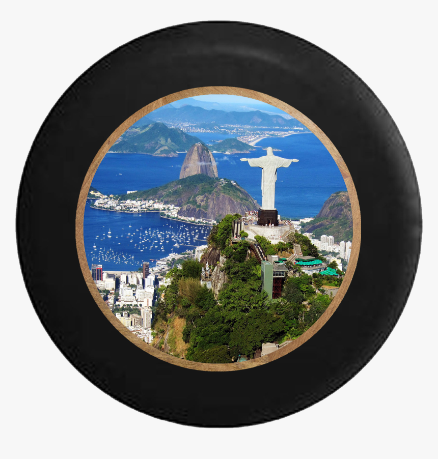 Rio De Janeiro Statue Of Christ The Redeemer Jeep Camper - Beach Rio De Janeiro, HD Png Download