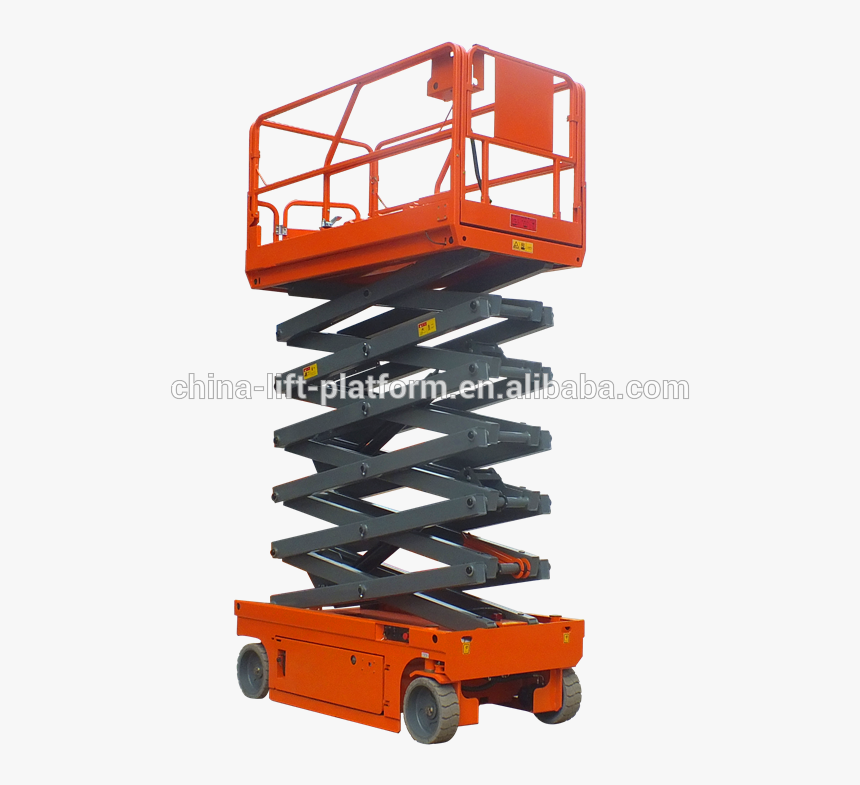 Four Wheel Scissor Lift Hot Sale Self- Propelled Platform - Xe Thang Nâng, HD Png Download