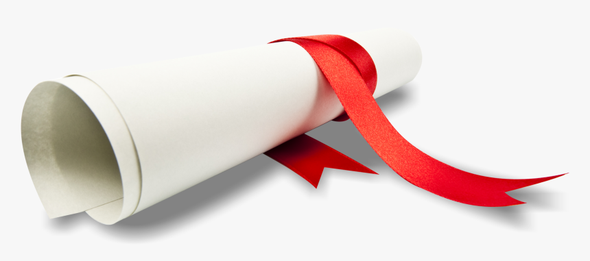 Graduation Diploma Png , Png Download - Paper Roll With Ribbon, Transparent Png