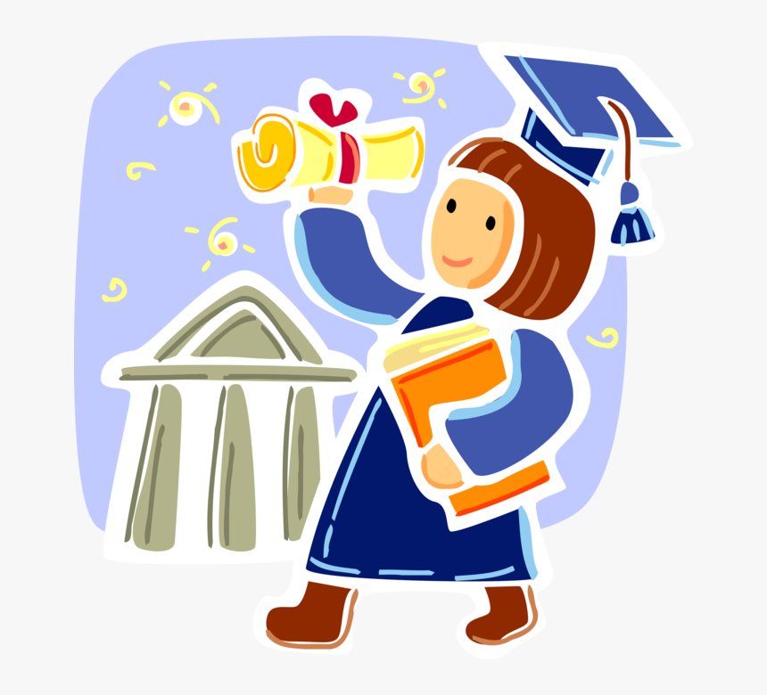 Vector Illustration Of High School, College And University - Accomplishment Clipart, HD Png Download