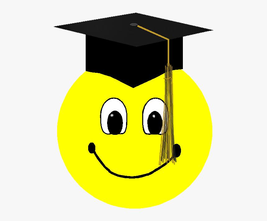 Smileys Clipart Success - Graduation Smiley Face Clip Art, HD Png Download
