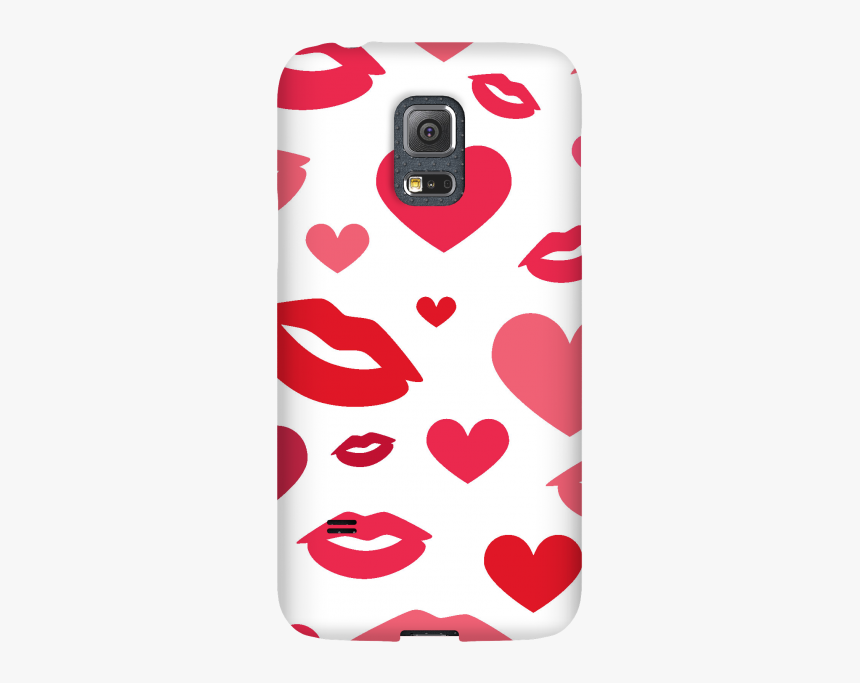 Sgs5m Cs Hearts N Kisses White - Heart, HD Png Download