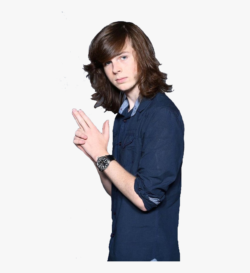 Twd, The Walking Dead, And Chandler Riggs Image - Carl Walking Dead 2017, HD Png Download