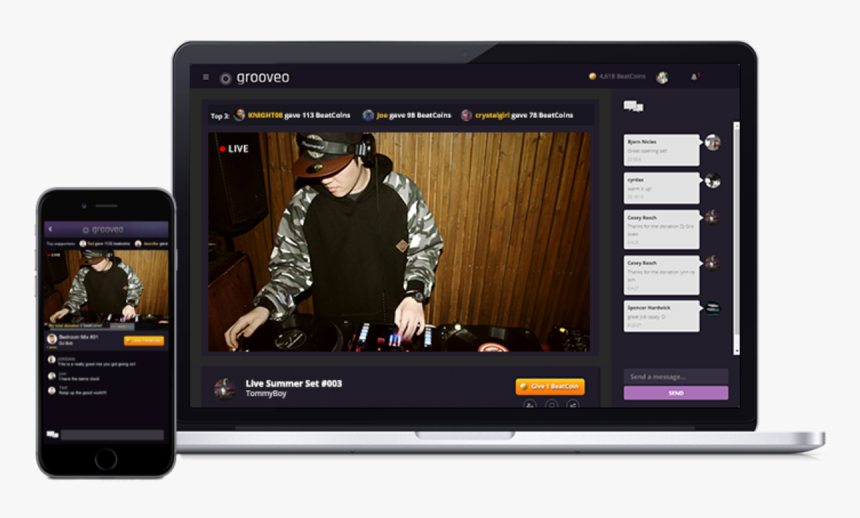 Enjoy Grooveo Streaming Through The Ap Or Via Www - Multimedia Software, HD Png Download