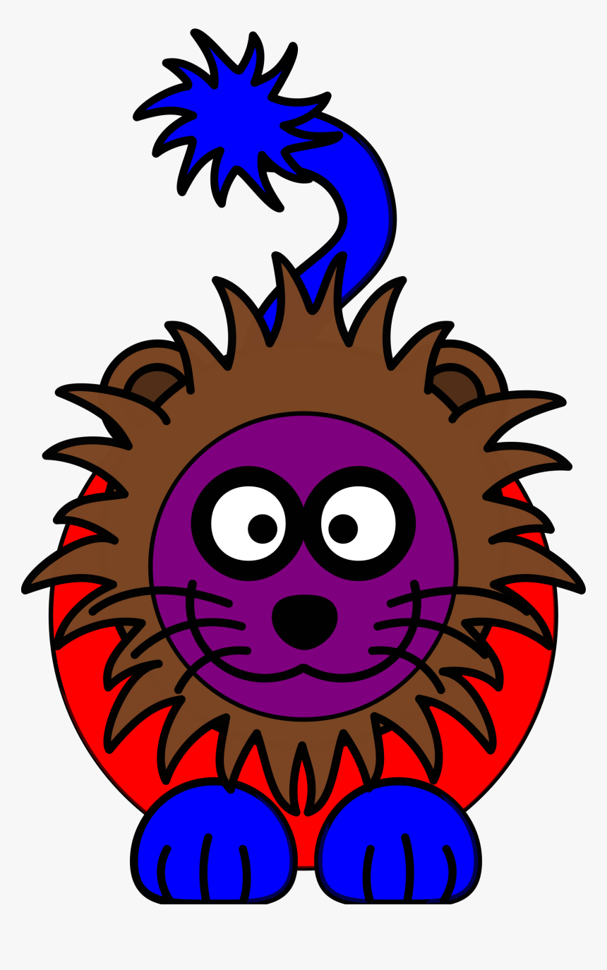 Art,flower,leaf - Cartoon Lion Clipart, HD Png Download