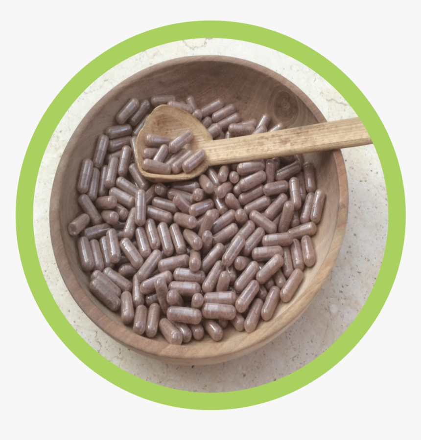 Wooden Bowl Of Pills - Wood, HD Png Download