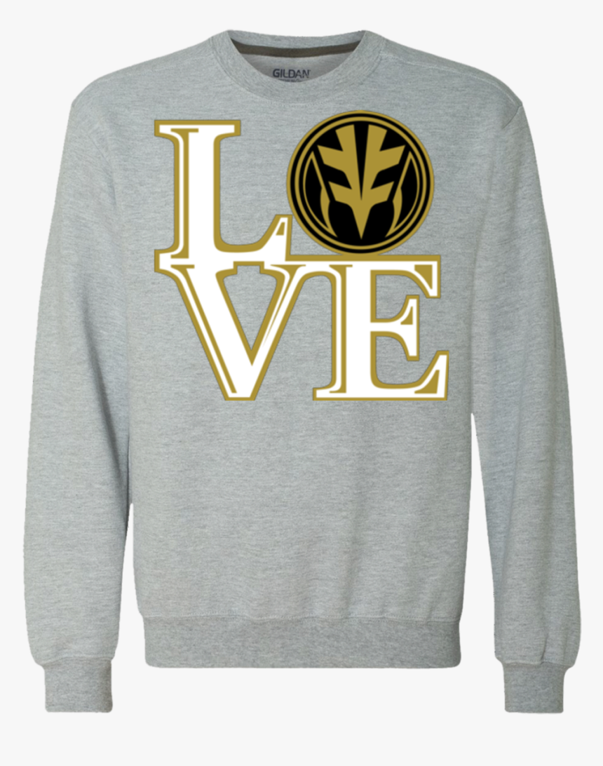 White Ranger Love Premium Crewneck Sweatshirt - Sweater, HD Png Download