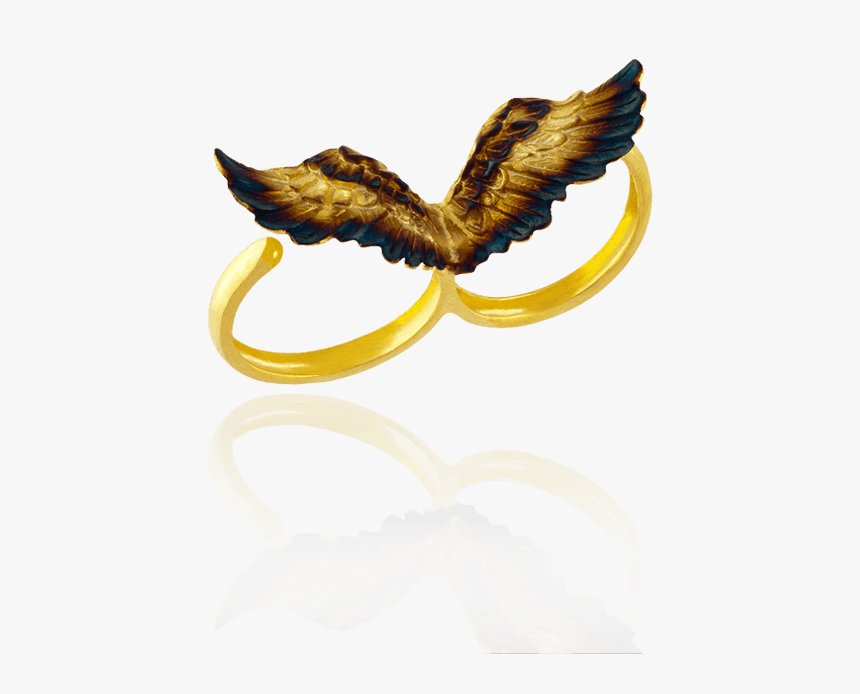 Double Wing Ring With Ember Detail - Illustration, HD Png Download