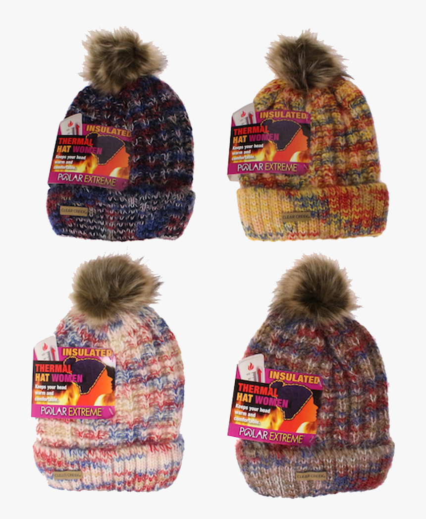 Winter Hats Ladies Polar Extreme Feather Top Crochet - Beanie, HD Png Download