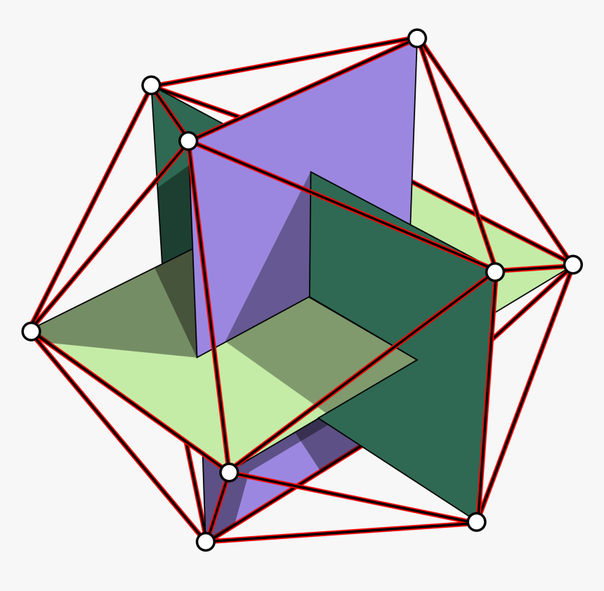 Regular Icosahedron - Golden Rectangle Icosahedron, HD Png Download