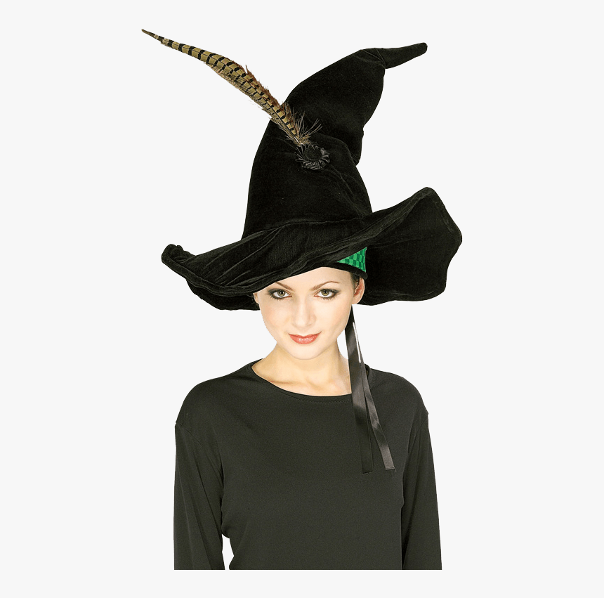 Mcgonagall S Hat With Feather From Harry Potter - Minerva Mcgonagall Hat, HD Png Download