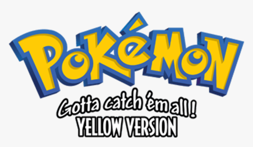 Title Screen, With The Name Pokemon Yellow Version, HD Png Download