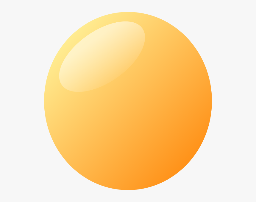 Transparent Bubbles Clip Art - Yellow Bubble Clipart, HD Png Download