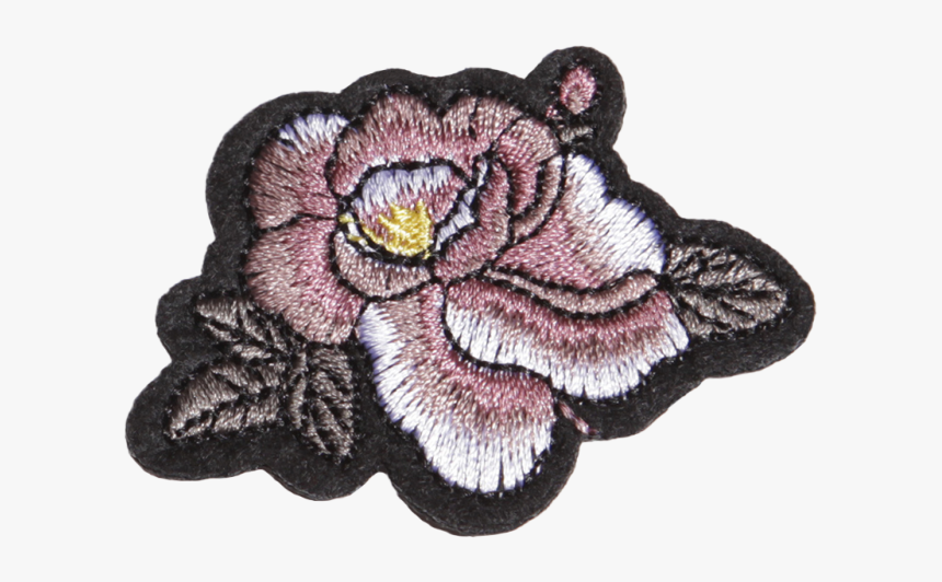 Pink Peony Motif Embroidery Patch - Artificial Flower, HD Png Download