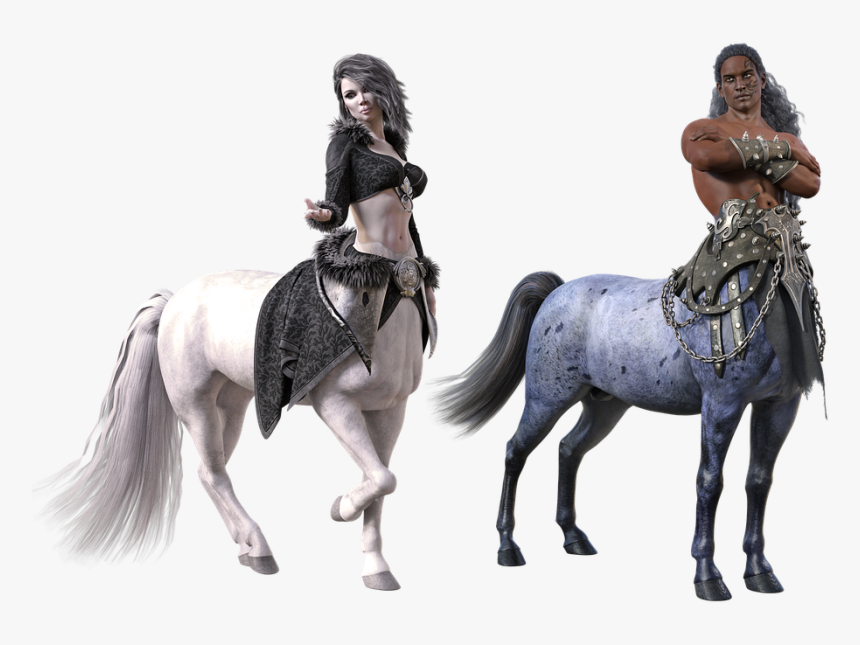 Centaur, Kentaur, Kentauros, Horseman, Horsewoman - Centaur Png, Transparent Png