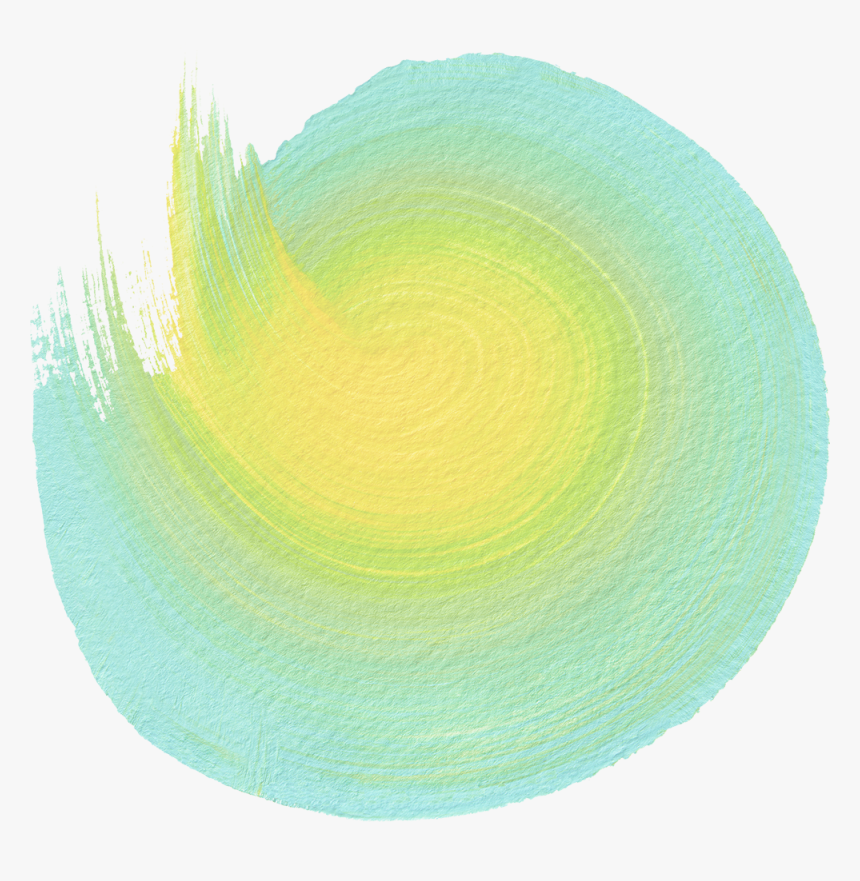 Mondi Brush Yellow Mint 7 Lores - Circle, HD Png Download