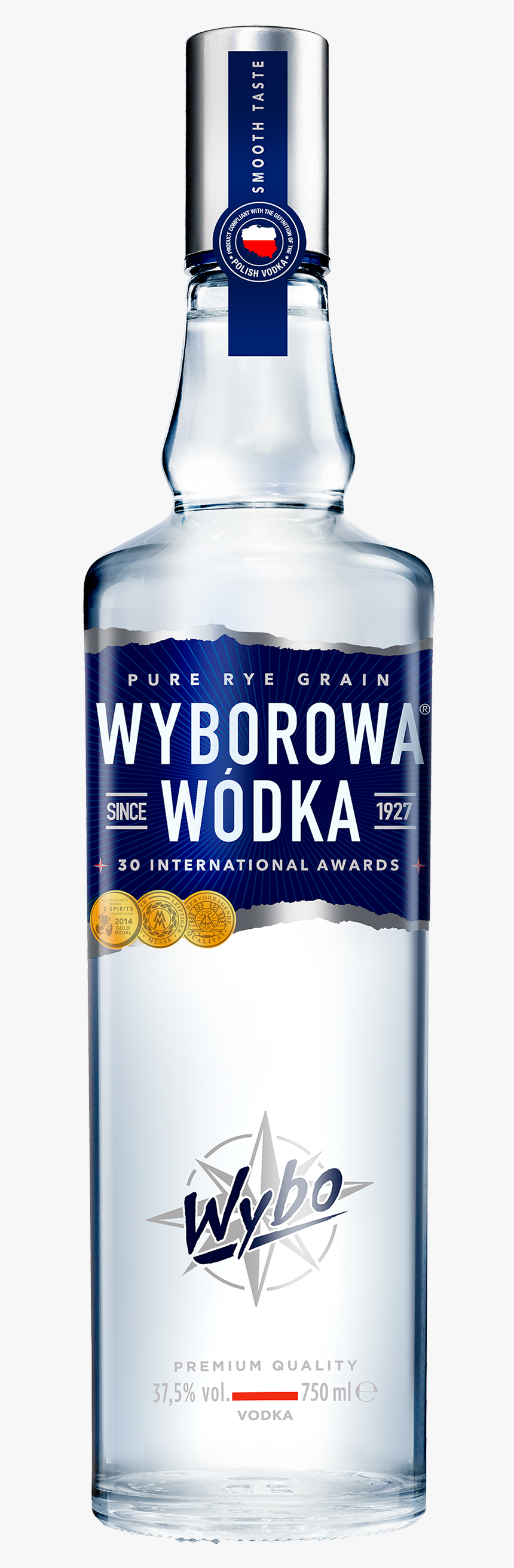 Vodka Png - Wyborowa Pure Rye Grain Vodka, Transparent Png