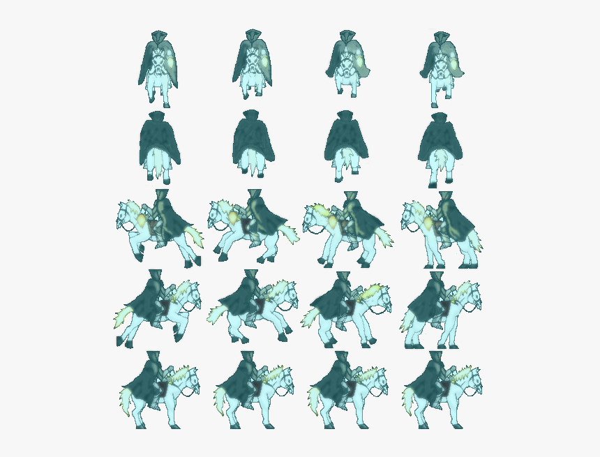 Boss Sprite Sheets - Horseman Sprite Sheet, HD Png Download