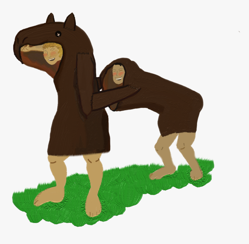 Clip Art Horse Costume Pony Pet - Horse For Two Costume, HD Png Download