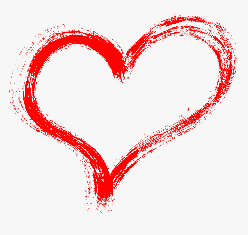 Heart Paint Brush Stroke, HD Png Download , Transparent Png Image - PNGitem