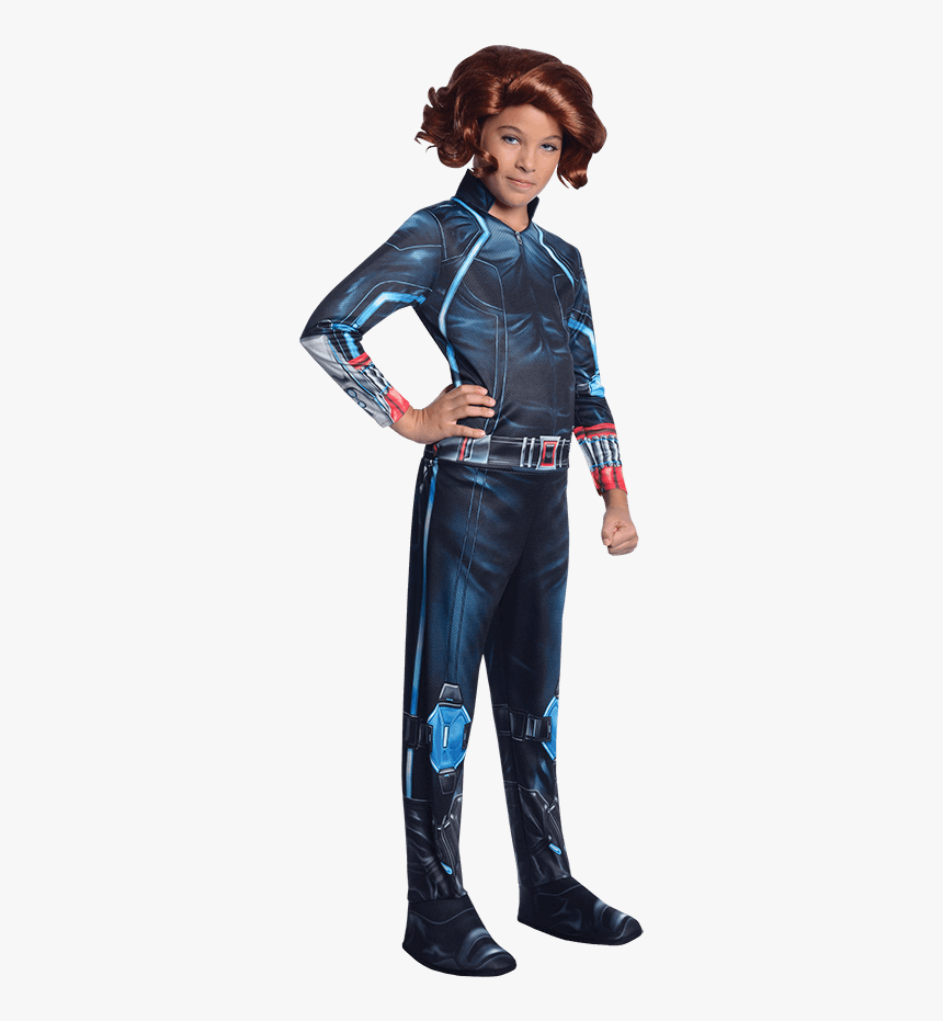 Girls Age Of Ultron Black Widow Costume - Kids Black Widow Costume, HD Png Download