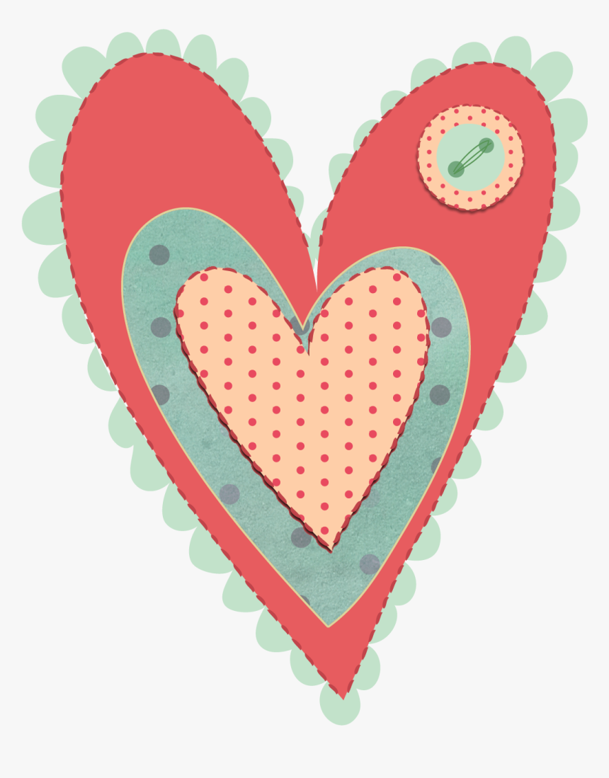 Free Shabby Chic Clipart Â€“ Png Valentines Day Heart - Scrapbook Heart Png, Transparent Png