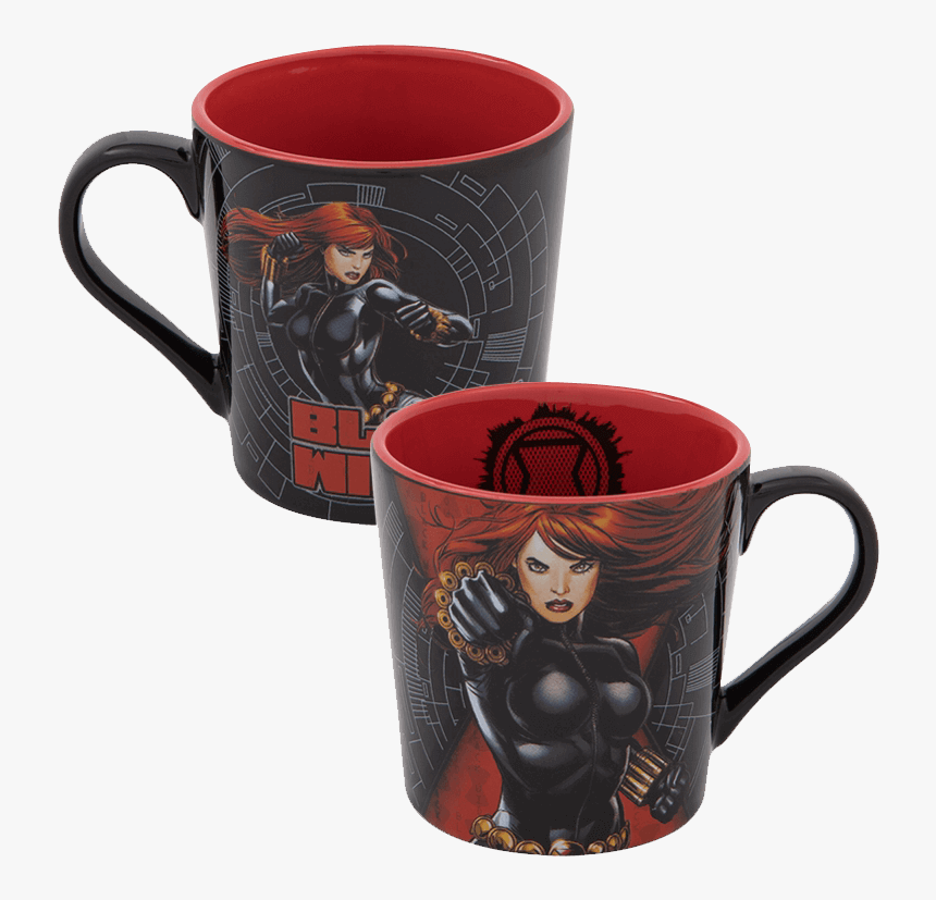Marvel Black Widow Ceramic Mug - Coffee Cup, HD Png Download