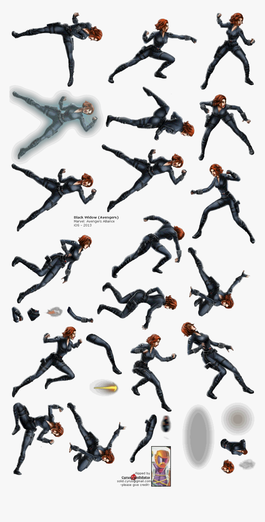 Black Widow - Black Widow Sprite Png, Transparent Png