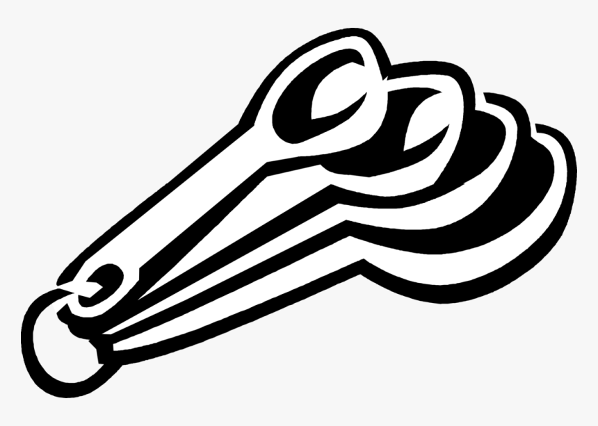 Vector Illustration Of Kitchen Measuring Spoons - Measuring Spoon And Cup Cartoon, HD Png Download