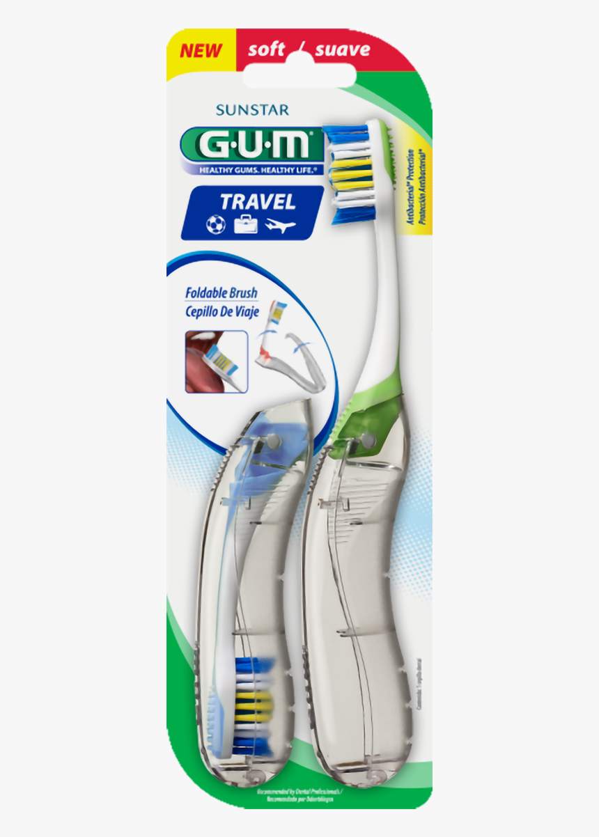 Gum® Travel Toothbrush, Value Pack - Butler Gum Travel Toothbrush, HD Png Download