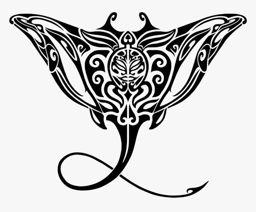 Hidden Springs Swim Club Registration - Manta Ray Tribal Tattoo, HD Png Download