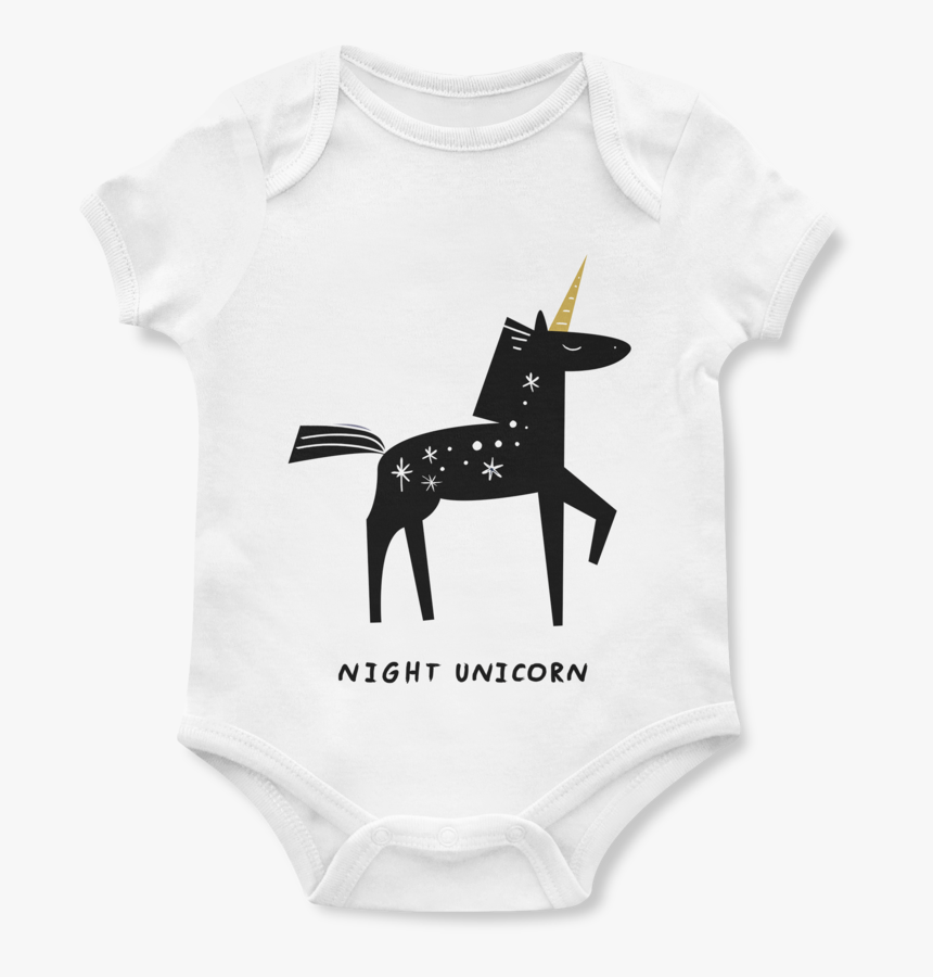 Night Unicorn Baby Onesie - Donkey, HD Png Download